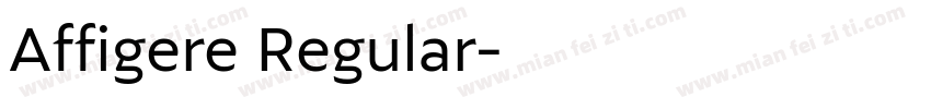Affigere Regular字体转换